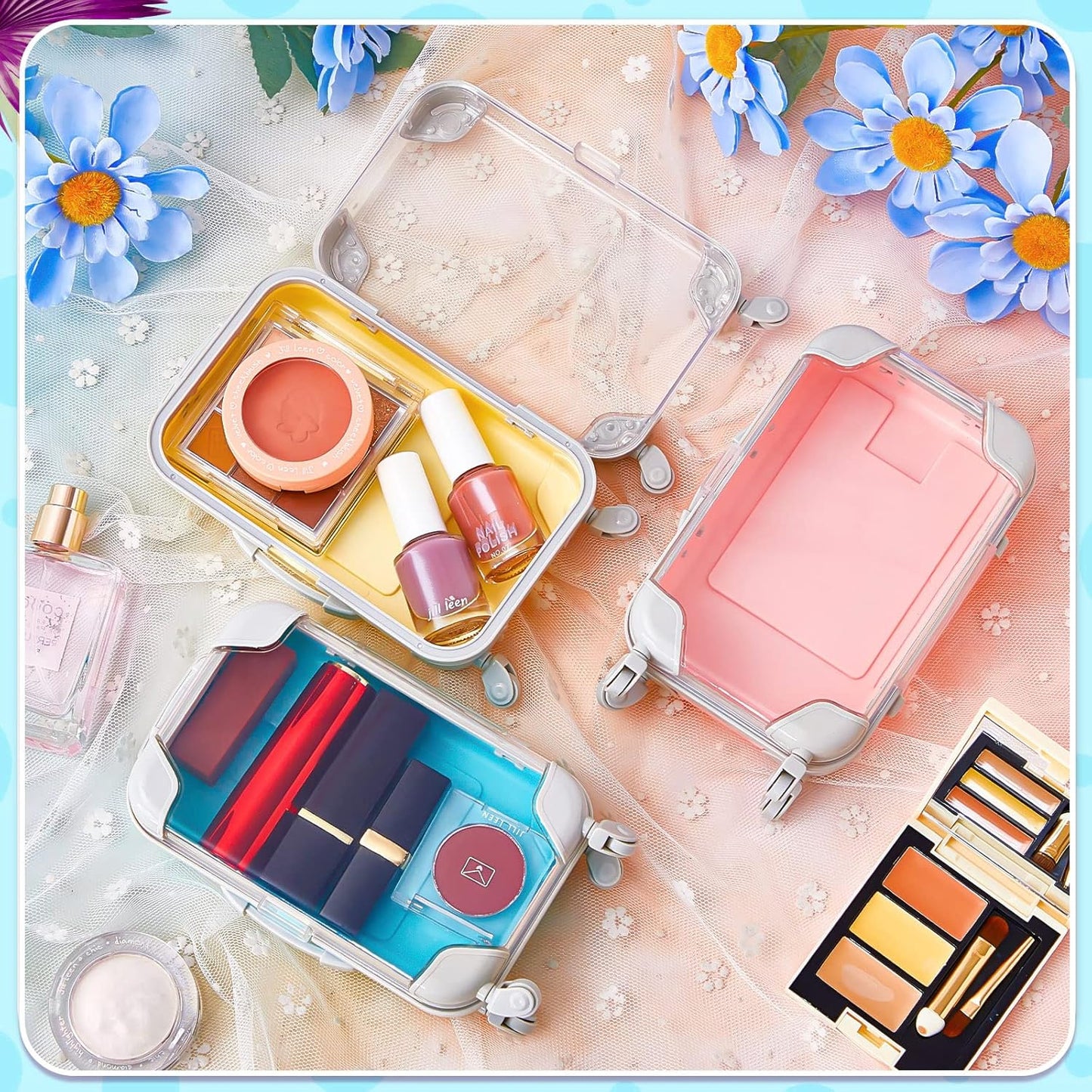 Mini Travel Suitcase Party Gift Boxes – For Candy, Cosmetics, Jewelry, Girls’ Birthday, Cruise, Wedding