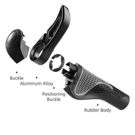 Bike Handlebar Grips with Support Stand – Ergonomic Non-Slip Design for Road & Mountain Cycling