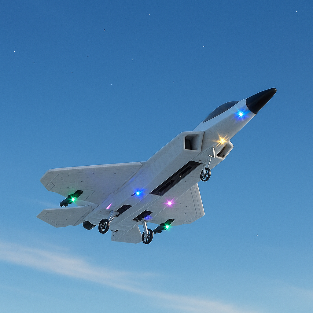 Storm Hawk LED Foam Jet – Remote Control Fighter Plane