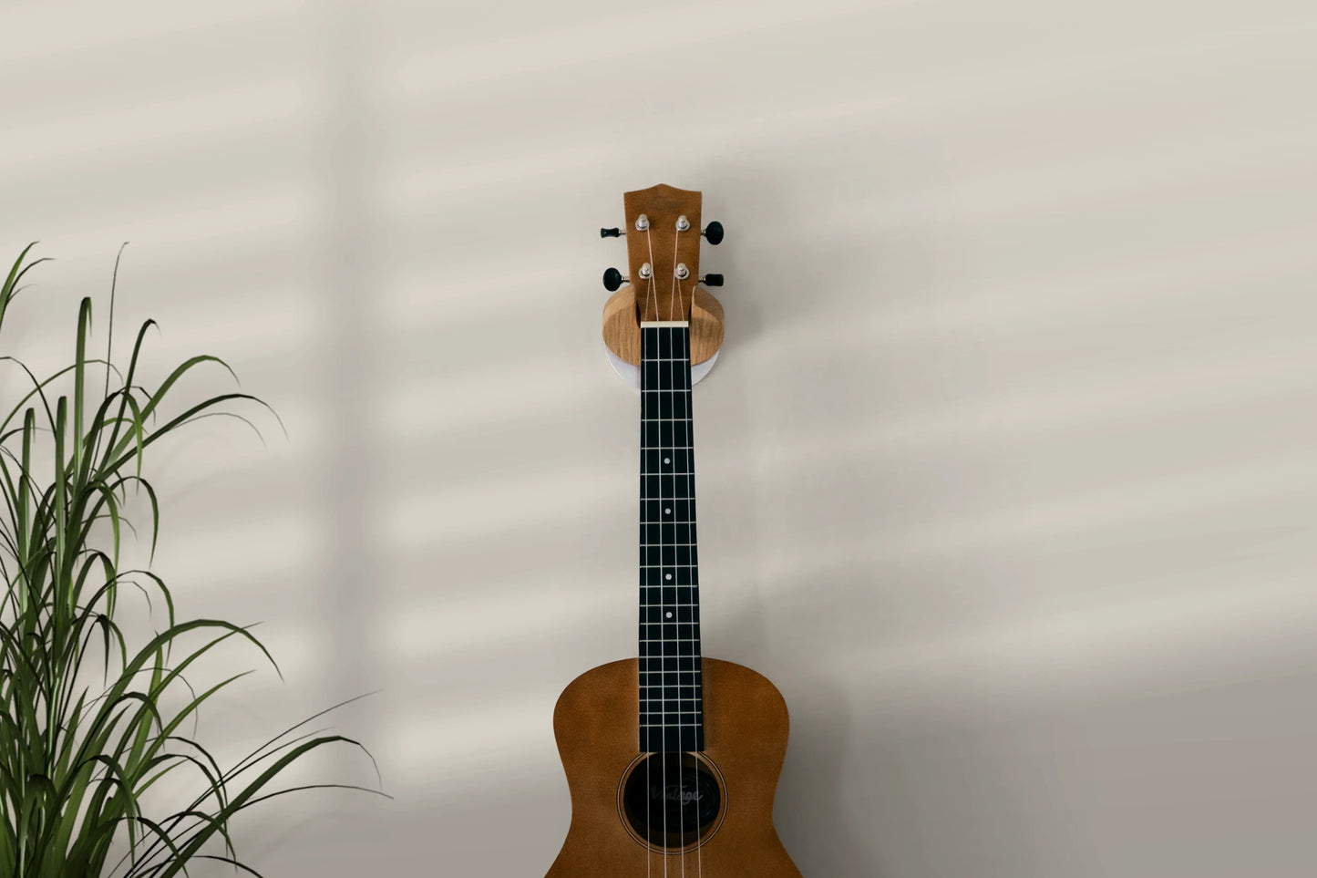Guitar Wall Mount – Solid Wood + Aluminum | Foldable Design | Fits Most Symmetrical Headstock Guitars & Basses