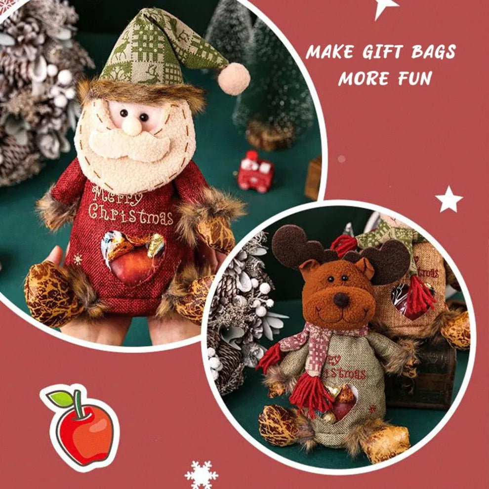 🎄 Christmas Gift Bags – Zipper Design