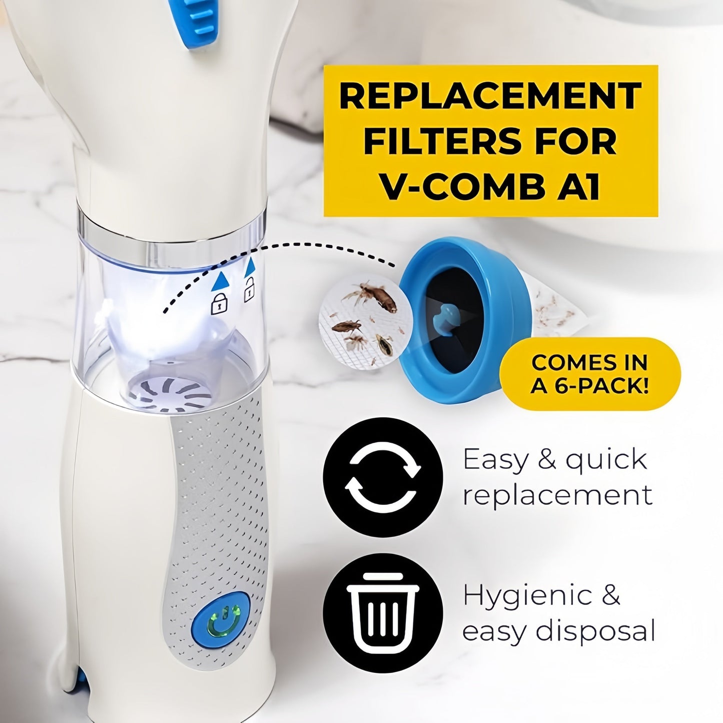V-COMB A1 Bundle – Trusted, Hygienic Lice Removal Solution