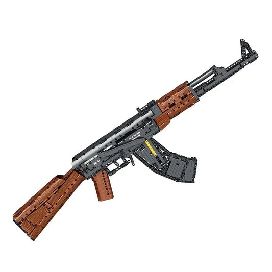 Building Block Toy AK47 Assembly Kit, comprising 1166 components